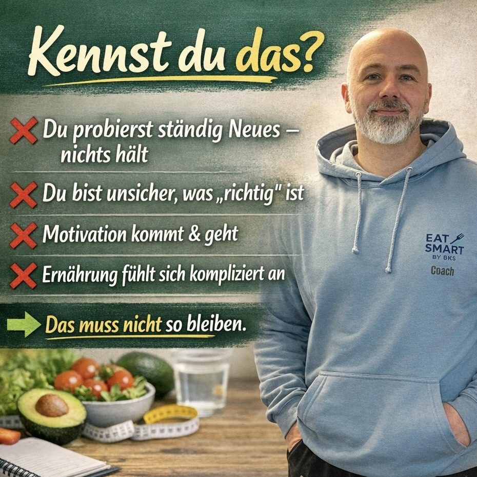 ernährungsplan online Gesunde Lebensmitteloptionen, darunter Proteine und Kohlenhydrate, mit ungesunden Alternativen.